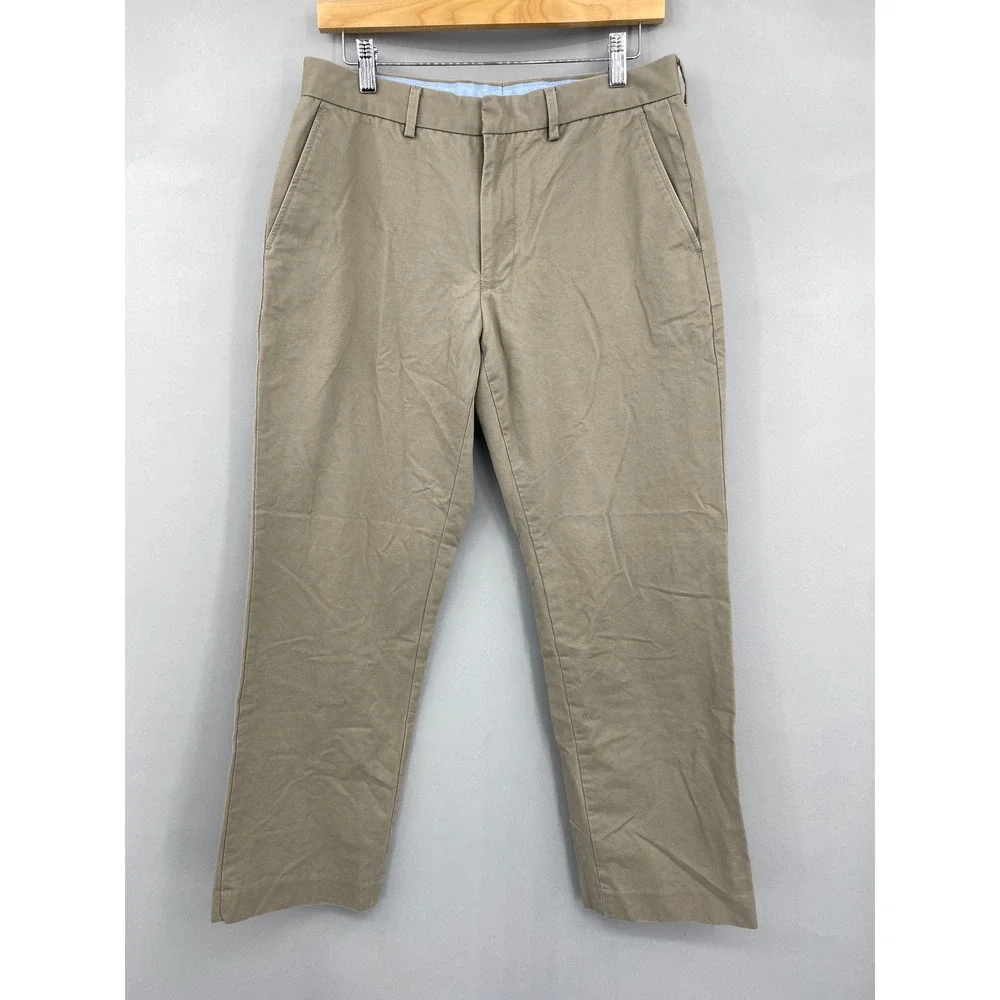 J. Crew‎ Chino Pants Men 32x30 Tan Khaki Cotton Straight Leg Casual Workwear